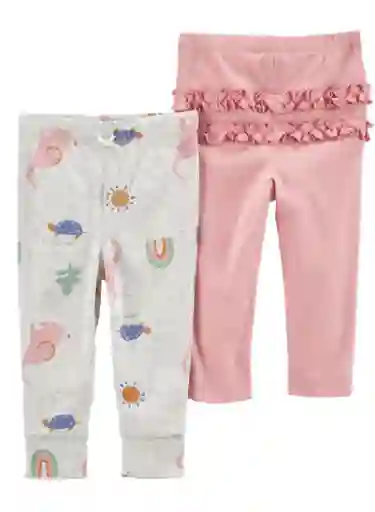 Set X 2 Pantalones Arcoiris - 0 Meses