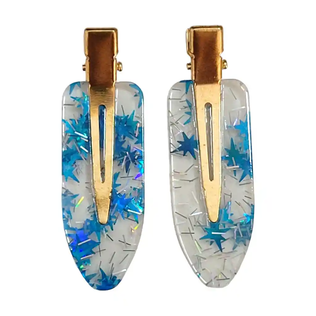 Pinzas Hebillas Hair Clips Sin Marcas En El Cabello X 2 Und