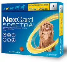 Nexgard Spectra S Oral (3.5 Kg - 7.5 Kg) Cja X 1 Tab - Un