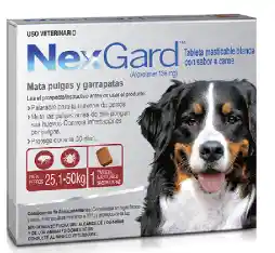 Nexgard Xl Oral 136.0 Mg (25.1-50 Kg) Cja X 1 Tab - Unidad