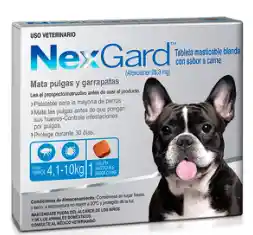 Nexgard M Oral 28.3 Mg (4.1-10 Kg) Cja X 1 Tab - Unidad