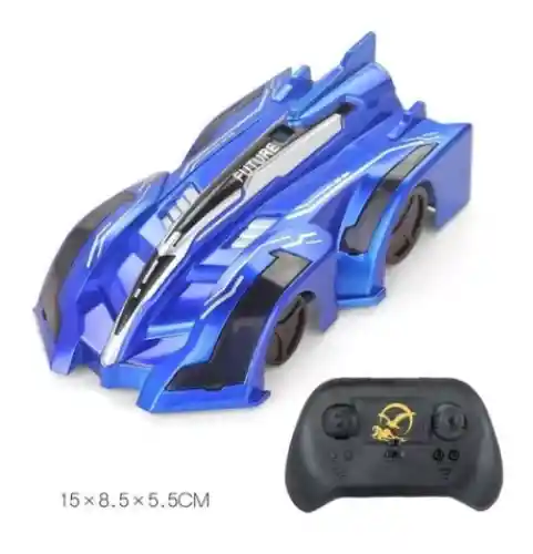 Carro Eléctrico Para Niños Para Escalar Paredes Color Azul Recargable Juguete Regalo