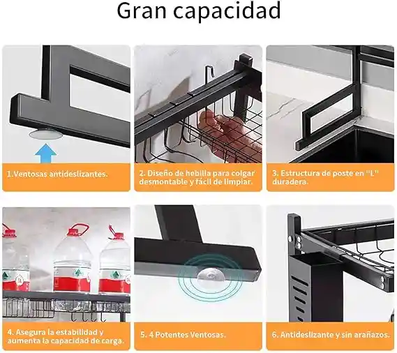 Escurridor De Platos Para Usar Sobre El Lavaplatos