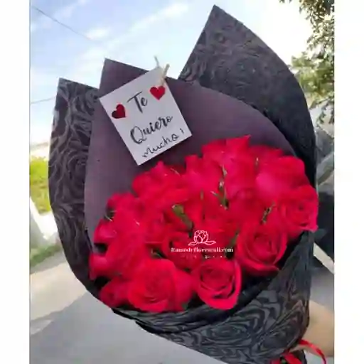 Bouquet De Rosas Rojas Te Quiero