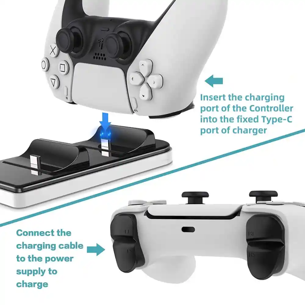 Estación De Carga Base Para Controles Sony Ps5 Dualsense P5