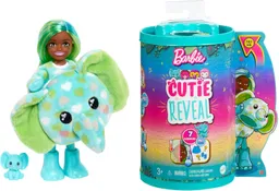 Muñeca Barbie Chelsea Cutie Reveal Jungle Series Elefante