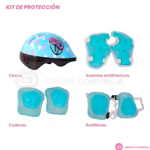 Patines Profesional Llanta Y Talla Ajustables Kit Protección