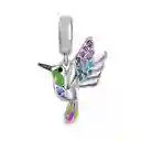 Charm Dije Pájaro Colibrí Para Pulsera Mujer En Plata 925