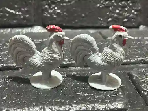 Animales Maqueta Gallo Gris