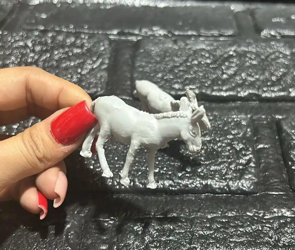 Animales Maqueta Burro Gris