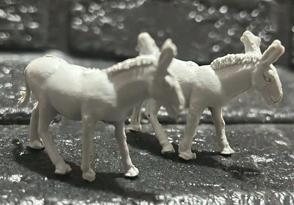 Animales Maqueta Burro Gris