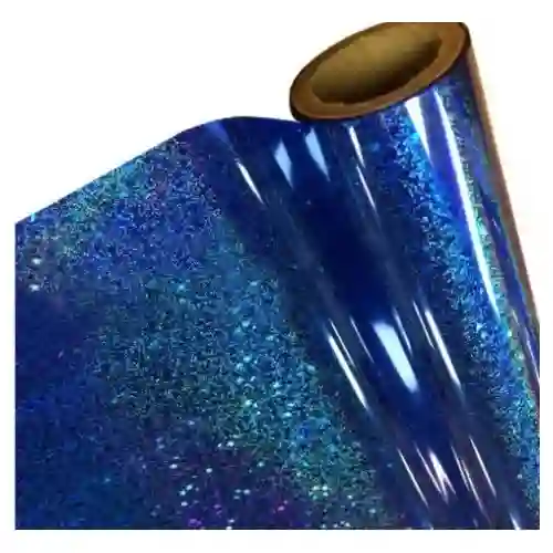 12 Pliegos De Papel De Regalo Metalizado Color Azul