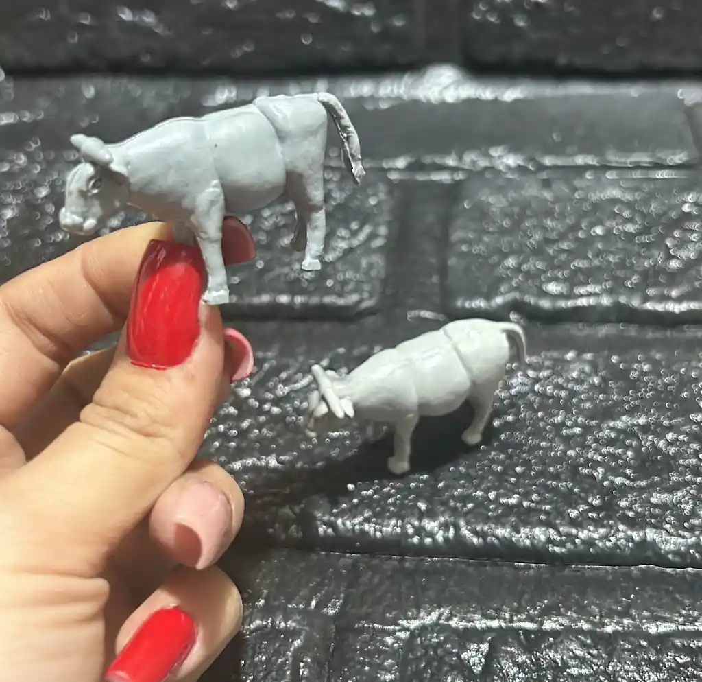 Animales Maqueta Toro Gris
