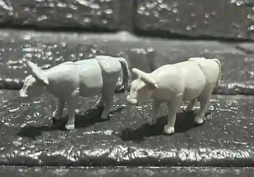 Animales Maqueta Toro Gris