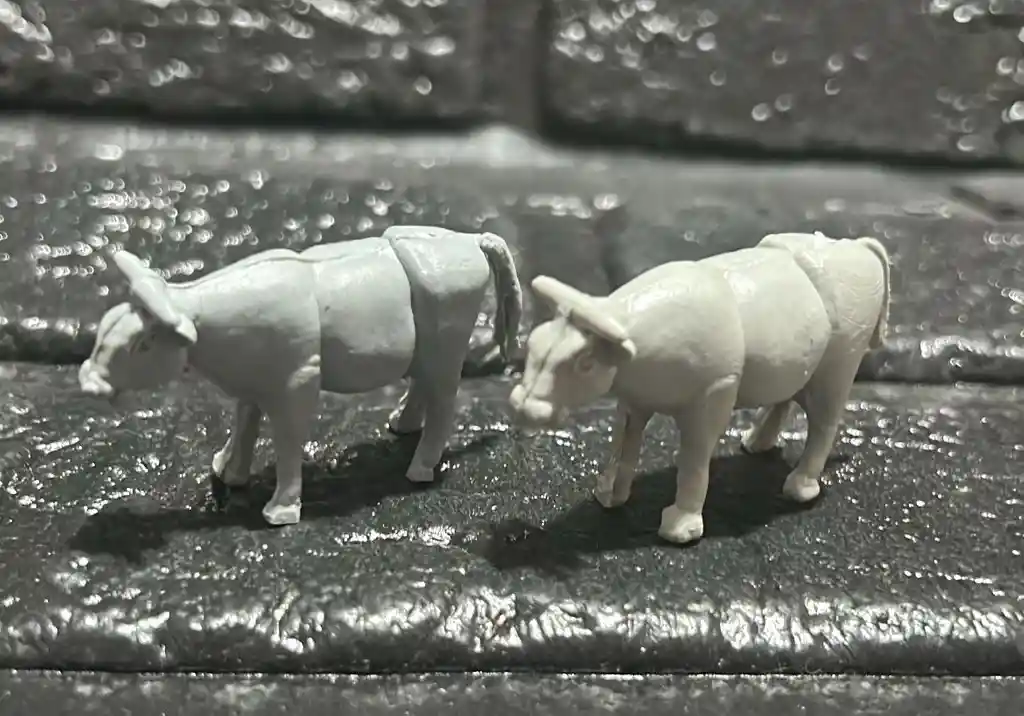 Animales Maqueta Toro Gris