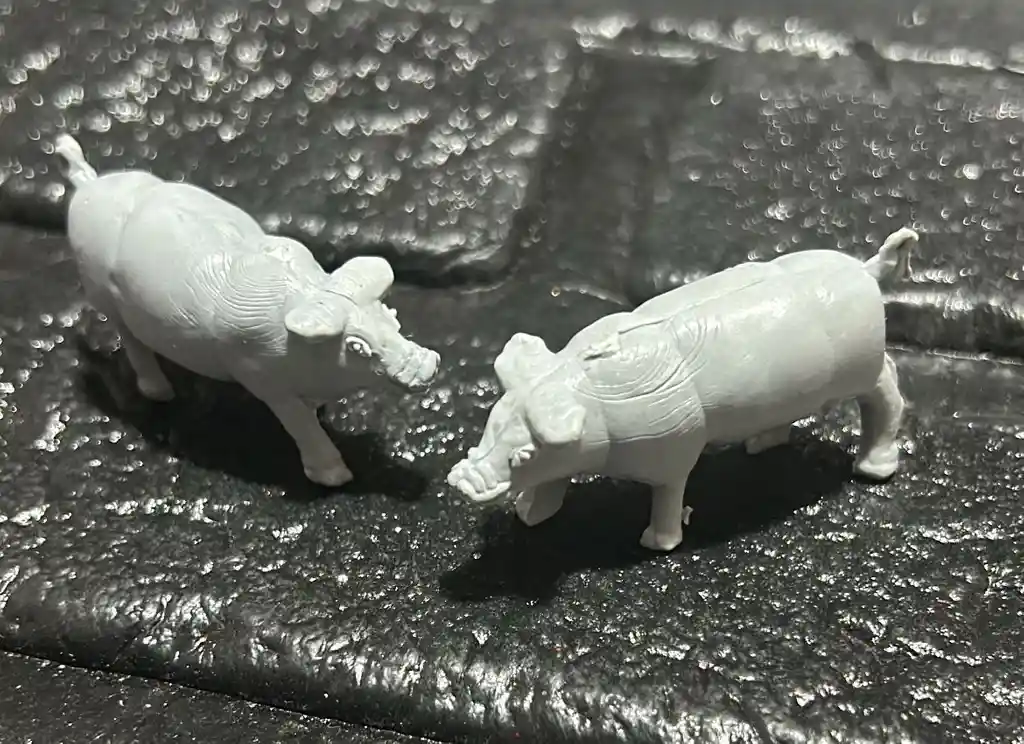 Animales Maqueta Cerdo Gris