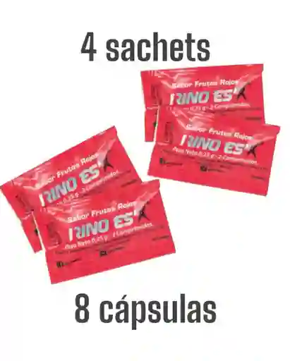 *4 Potenciador Sexual Masculinl Estimulante Para Hombre Rino Es'x * 8 Cápsulas