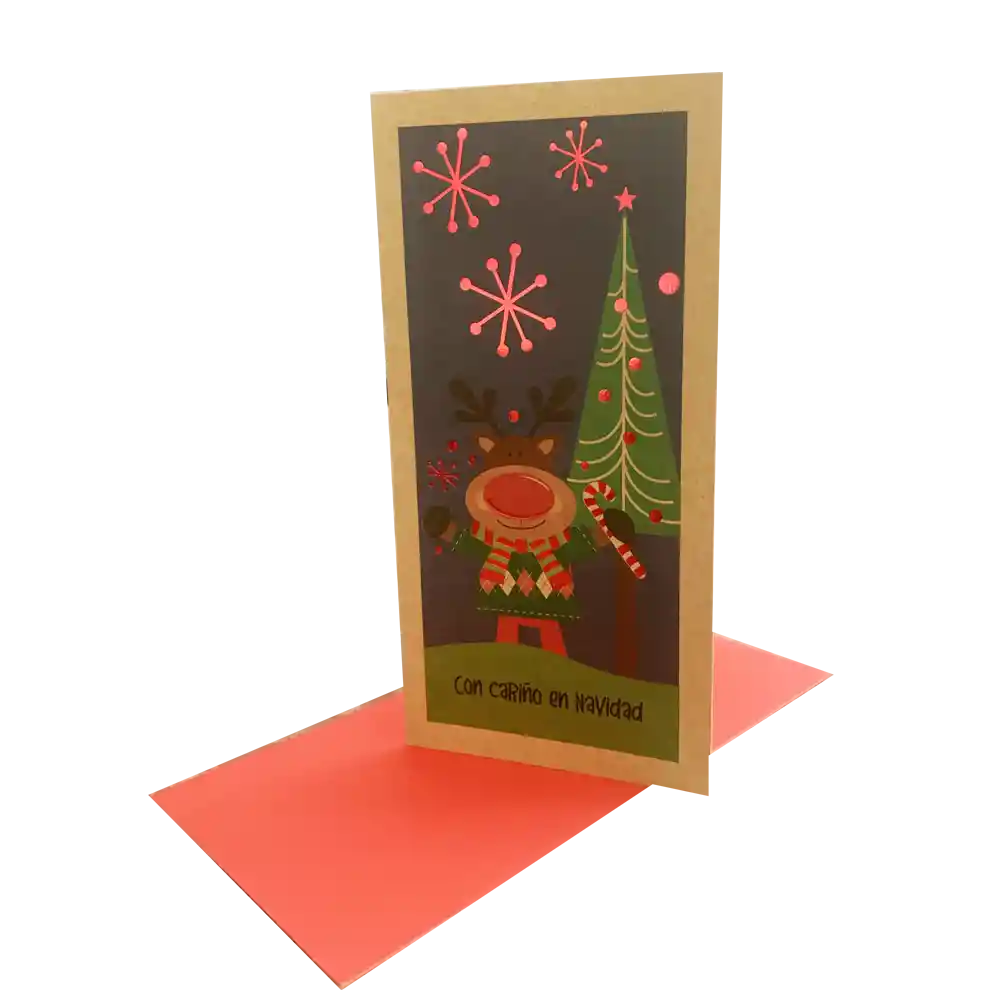 Pack De 6 Tarjetas Navideñas Marca Nico