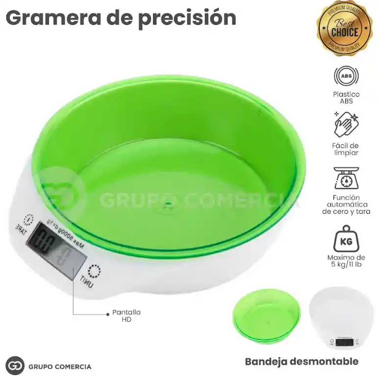 Gramera Bascula Recipiente Digital Nekar