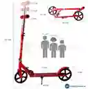 Monopatin Scooter Aluminio- Giro Didáctico Color Rojo