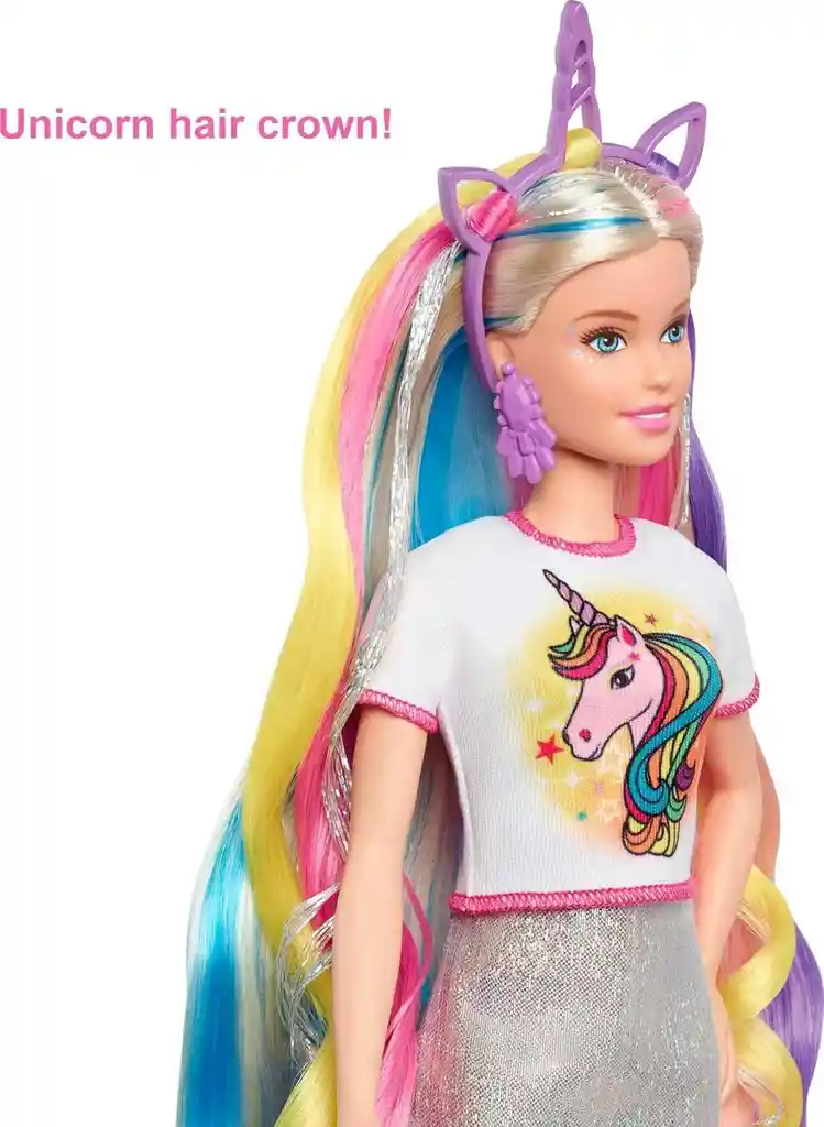 Barbie Muñeca Peinados De Fantasía Unicornio Original