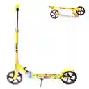 Monopatin Patineta Scooter Plegable Llanta Grande Amarilla