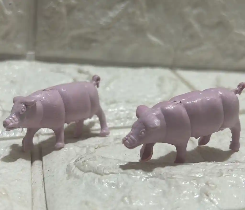Animales Maqueta Cerdo Rosado