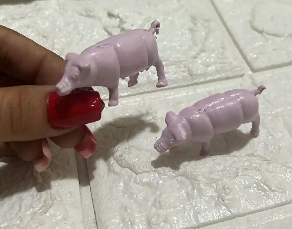 Animales Maqueta Cerdo Rosado