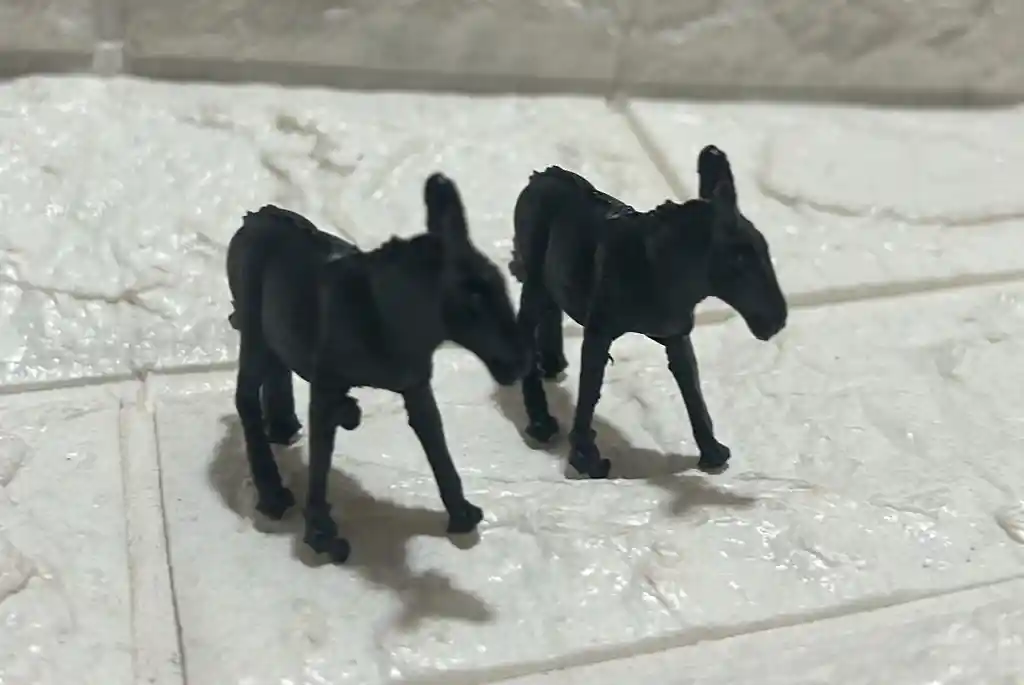 Animales Maqueta Burro Negro