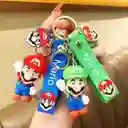 Llavero Silicona Mario 4 Motivos Diferentes Paquete X20