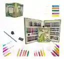 Set Kit Arte Dibujo Para Niños Dinosaurios 208 Piezas
