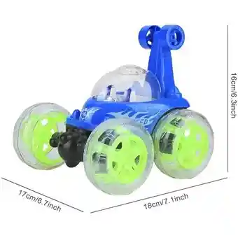 Carro Loco Control Remoto Vueltas Diversion Luces Led 360