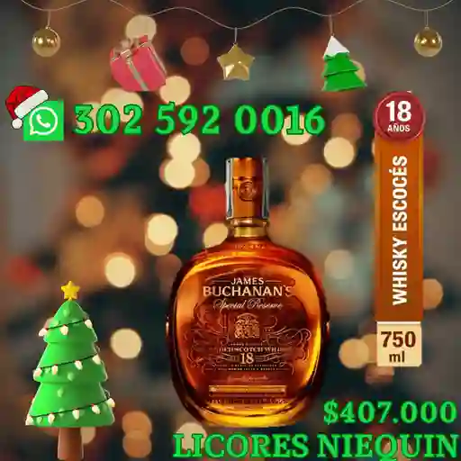 Buchanans Special Reserve Whisky Escocés 18 Años X 750 Ml