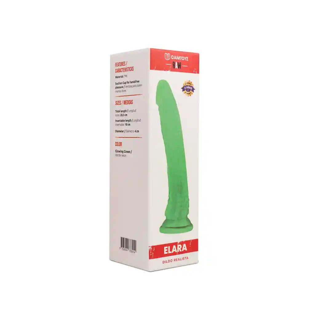 Dildo Realista Elara Transparente Raw