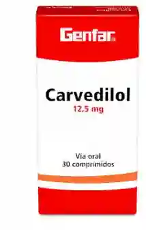 Carvedilol 12.5 Mg Caja X 30 Tabletas Genfar