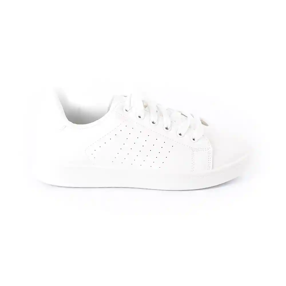 Tenis Deportivos Para Mujer 702pu0604blanco Priceshoes Talla 36 Blanco 200028168