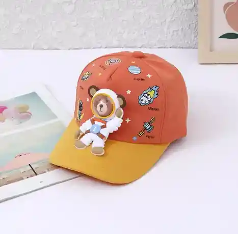 Gorra Infantil Oso Astronauta