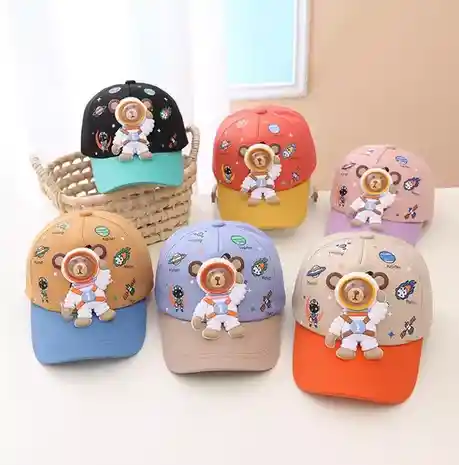 Gorra Infantil Oso Astronauta