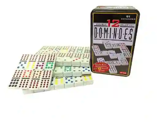 Juego Domino Caja Metalica X12