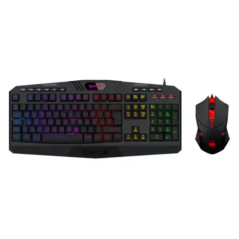 Kit Teclado Y Mouse Gamer Redragon S101-3 K530a-rgb + M601-3