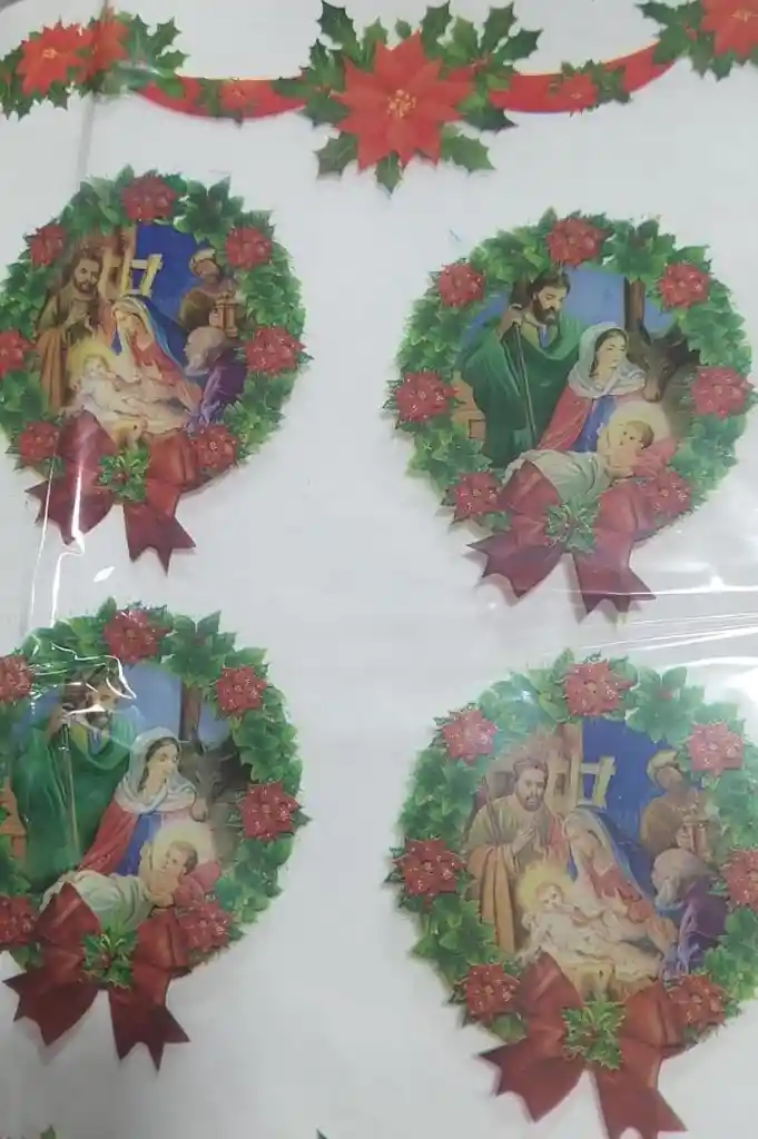 Celofan Estampado De Navidad (papel Cristal)