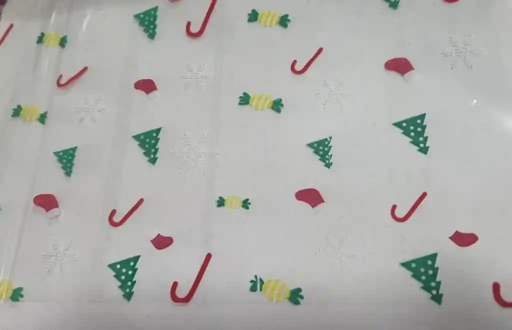 Celofan Estampado De Navidad (papel Cristal)
