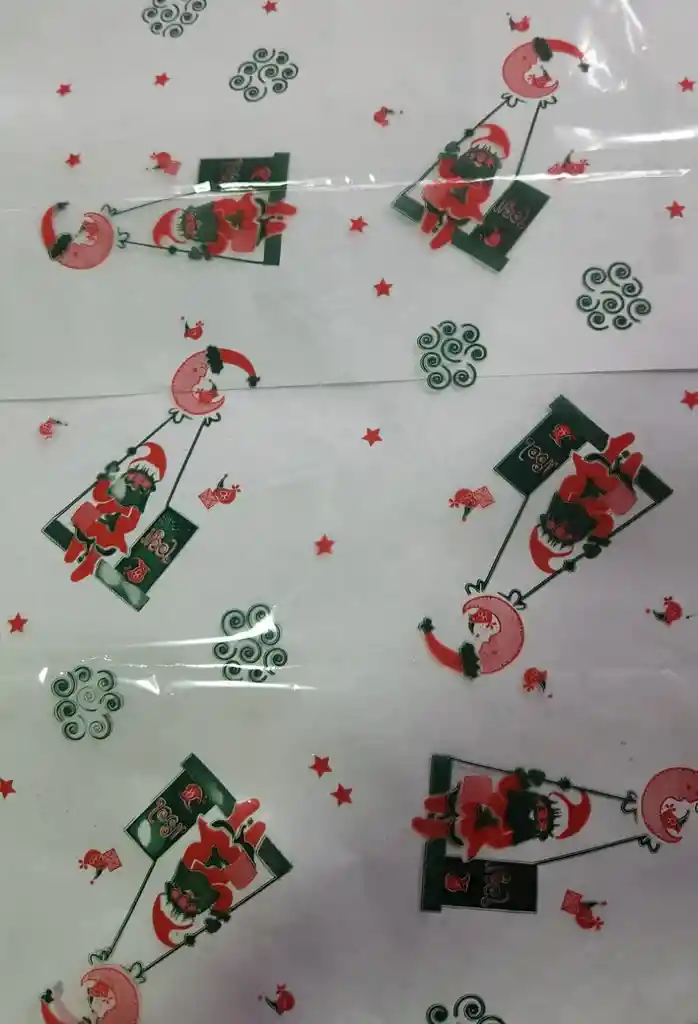 Celofan Estampado De Navidad (papel Cristal)