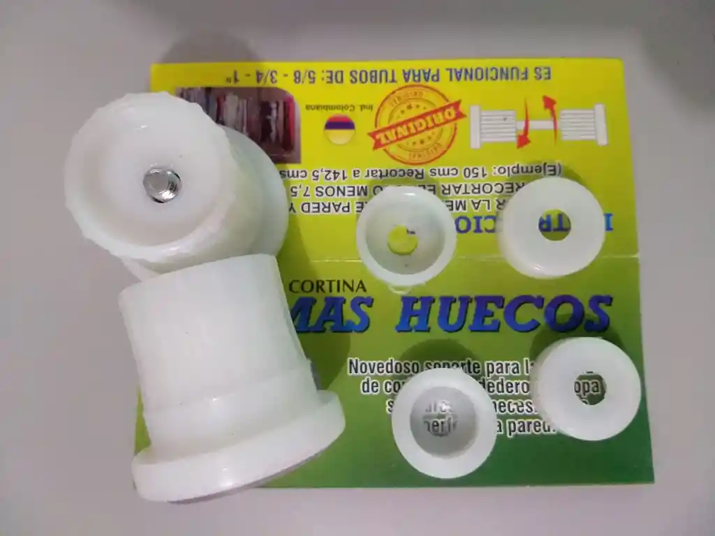 Soporte Para Cortinas No Mas Huecos Para Tubo 5/8, 3/4 Y 1