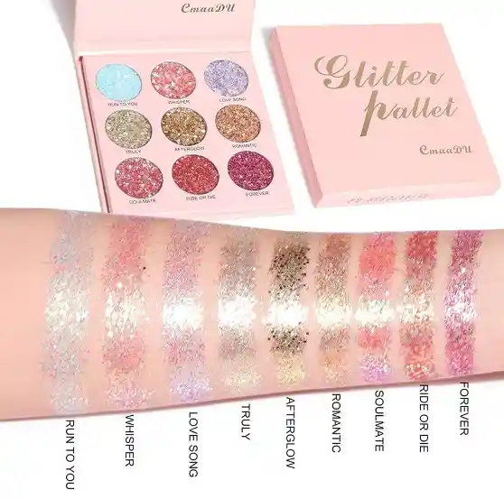 Glitter Pallet 9 Tonos