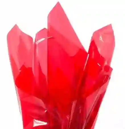 Pliego Papel Celofan Color Rojo