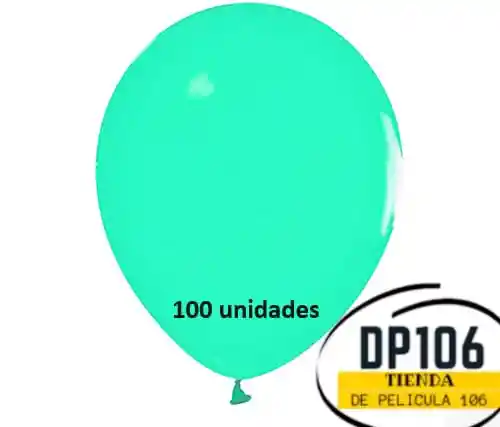 Globos Verde Pastel X 100 Und