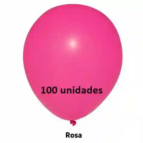 Globos Rosa Mate X 100 Und