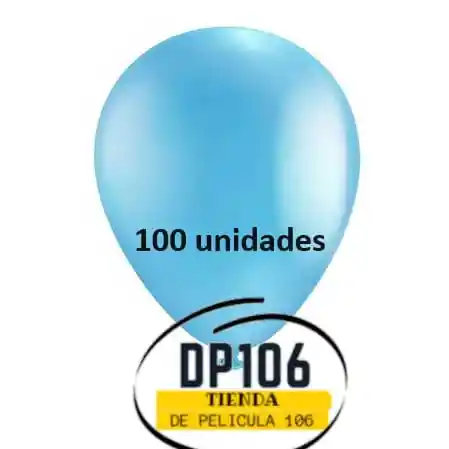 Globos Azul Cielo X 100 Und