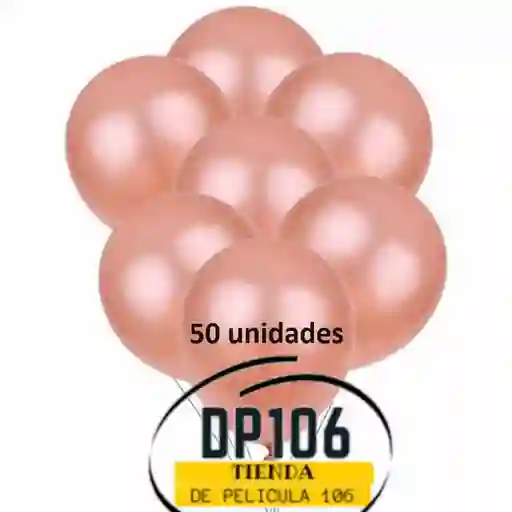 Globos Palorosa Cromado X 50 Und